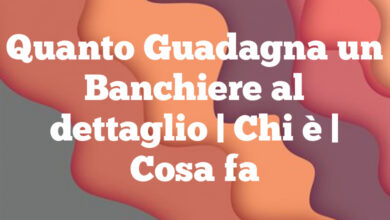 Quanto Guadagna un Bancario al dettaglio | Chi è | Cosa fa Quanto Guadagna un Banchiere al dettaglio
| Chi è | Cosa fa