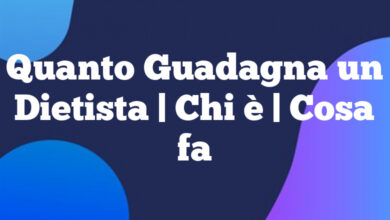 Quanto Guadagna un Dietista| Chi è | Cosa fa Quanto Guadagna un Dietista
| Chi è | Cosa fa