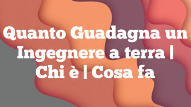 Quanto Guadagna un Ingegnere a terra | Chi è | Cosa fa Quanto Guadagna un Ingegnere a terra
| Chi è | Cosa fa