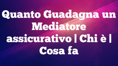 Quanto Guadagna un Mediatore assicurativo| Chi è | Cosa fa Quanto Guadagna un Mediatore assicurativo
| Chi è | Cosa fa