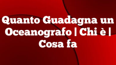 Quanto Guadagna un Oceanografo| Chi è | Cosa fa Quanto Guadagna un Oceanografo
| Chi è | Cosa fa