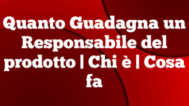 Quanto Guadagna un Responsabile del prodotto| Chi è | Cosa fa Quanto Guadagna un Responsabile del prodotto
| Chi è | Cosa fa