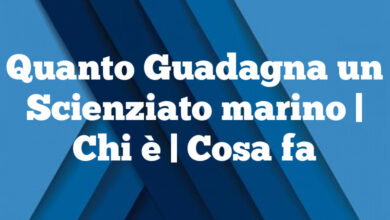 Quanto Guadagna un Scienziato marino| Chi è | Cosa fa Quanto Guadagna un Scienziato marino
| Chi è | Cosa fa