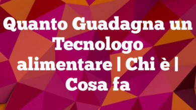 Quanto Guadagna un Tecnologo alimentare| Chi è | Cosa fa Quanto Guadagna un Tecnologo alimentare
| Chi è | Cosa fa