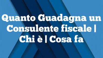 Quanto Guadagna un Consulente fiscale| Chi è | Cosa fa Quanto Guadagna un Consulente fiscale
| Chi è | Cosa fa
