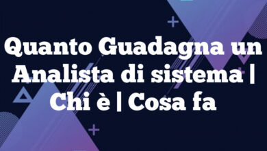 Quanto Guadagna un Analista di sistema| Chi è | Cosa fa Quanto Guadagna un Analista di sistema
| Chi è | Cosa fa
