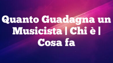 Quanto Guadagna un Musicista| Chi è | Cosa fa Quanto Guadagna un Musicista
| Chi è | Cosa fa