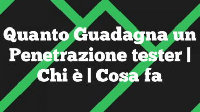 Quanto Guadagna un Penetrazione tester| Chi è | Cosa fa Quanto Guadagna un Penetrazione tester
| Chi è | Cosa fa