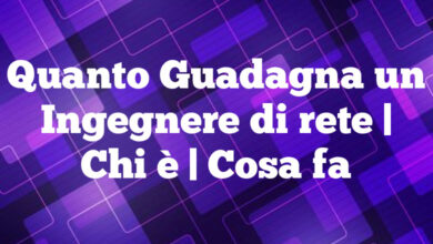 Quanto Guadagna un Ingegnere di rete| Chi è | Cosa fa Quanto Guadagna un Ingegnere di rete
| Chi è | Cosa fa