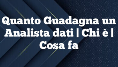 Quanto Guadagna un Analista dati| Chi è | Cosa fa Quanto Guadagna un Analista dati
| Chi è | Cosa fa