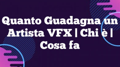 Quanto Guadagna un Artista VFX| Chi è | Cosa fa Quanto Guadagna un Artista VFX
| Chi è | Cosa fa