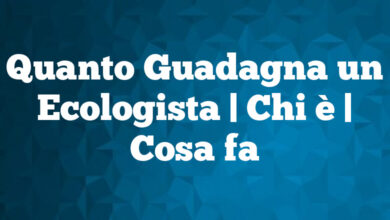 Quanto Guadagna un Ecologista| Chi è | Cosa fa Quanto Guadagna un Ecologista
| Chi è | Cosa fa