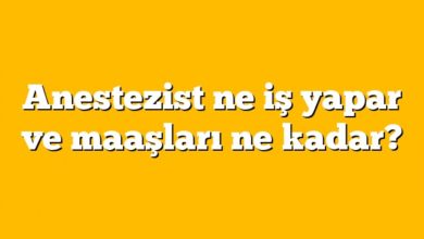 Anestezist Ne İş Yapar ve Maaşları Ne Kadar? Anestezist ne iş yapar ve maaşları ne kadar?