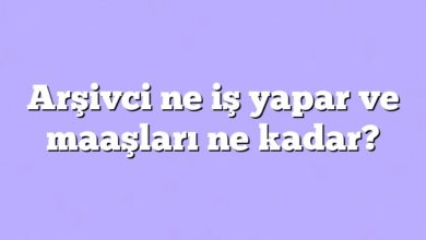 Arşivci ne iş yapar ve maaşları ne kadar?