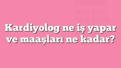 Kardiyolog Ne İş Yapar ve Maaşları Ne Kadar? Kardiyolog  ne iş yapar ve maaşları ne kadar?