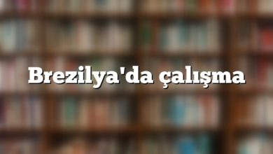 Brezilya'da çalışma