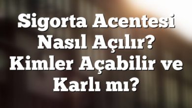 Sigorta Acentesi Nasıl Açılır? Kimler Açabilir ve Karlı mı?