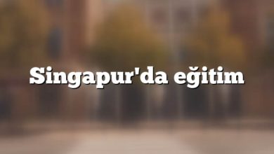 Singapur Eğitim Sistemi Singapur'da eğitim