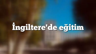 İngiltere Eğitim Sistemi İngiltere'de eğitim