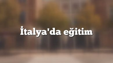 İtalya'da eğitim