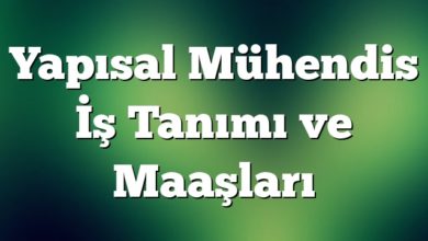 Yapısal Mühendis İş Tanımı ve Maaşları
