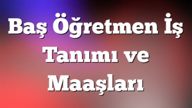Baş Öğretmen İş Tanımı ve Maaşları